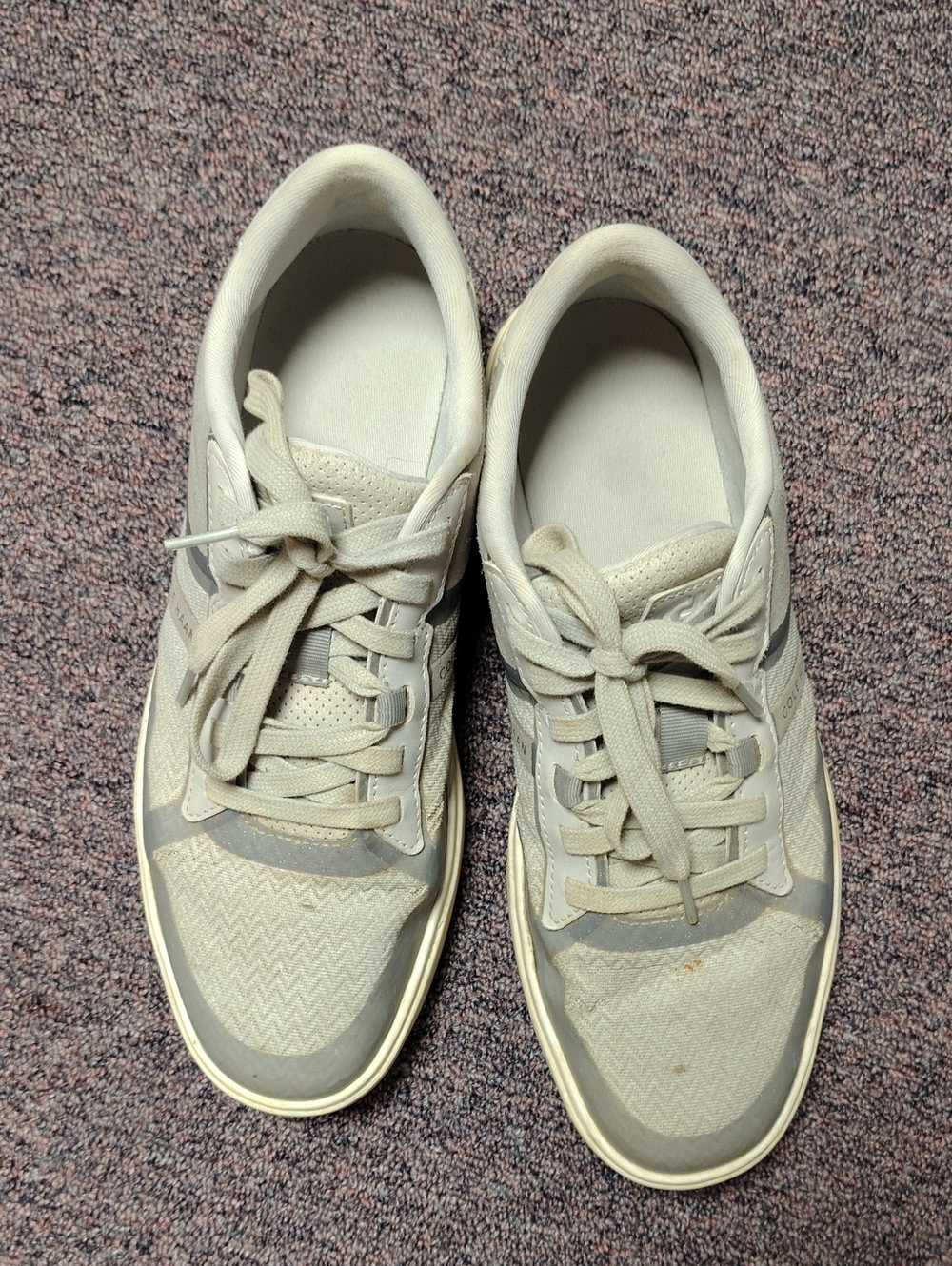 Cole Haan Men's Casual Lace-Up Sneakers in Light Beige